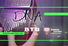 DNA (방탄소년단) DNA Kalimba Tabs