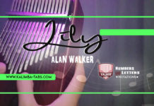 Lily by Alan Walker Lily Kalimba Tabs