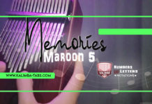 Memories by Maroon 5 Memories Kalimba Tabs