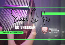Shape of You Shape of You Kalimba Tabs