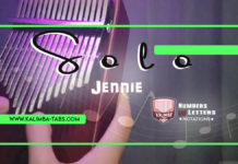Solo by Jennie of Blackpink Solo Kalimba Tabs