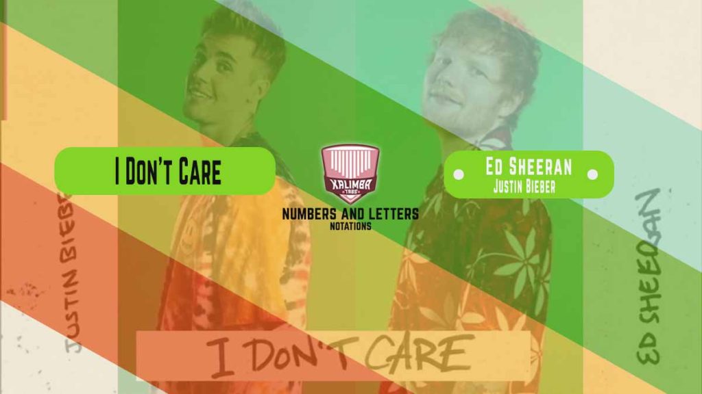 I Don't Care Kalimba Tabs