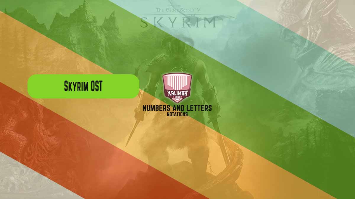 Skyrim Ost Kalimba Tabs Easy Kalimba Chords Number And Letter Notation